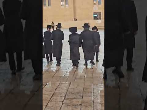 R’ Yitzchok Meir Morgenstern at The Western Wall | ר’ יצחק מאיר מארגנשטרן בכותל המערבי