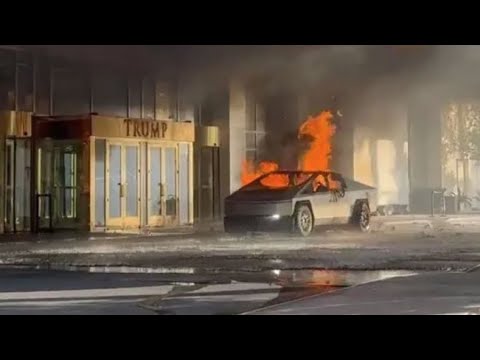 Tesla CyberTruck Explodes Outside Trump Hotel in Las Vegas