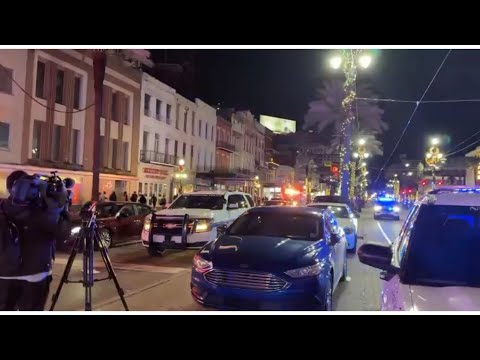 At Least 14 After a Truck Rammed Into a Crowd in New Orleans, Louisiana