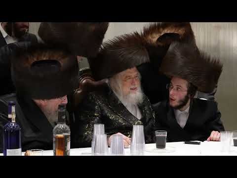 Munkatcher Rebbe At Shimon Rapaport's Wedding