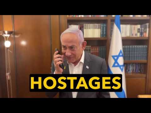 Israeli Prime Minister On The Phone, With Three Hostages, Released In The Ceasefire Deal