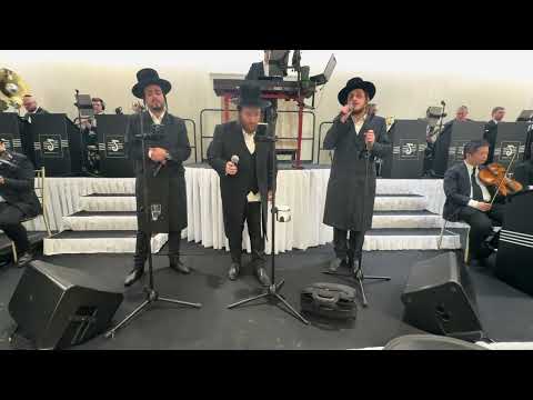 Chuppa with Meilech Braunstein Shlomo Yakov Weber and Yossi Shtendig