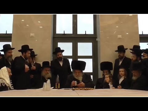 L’chaim After The Bris of R’ Shaul Alter’s Grandson | ר’ שאול אלתר במעמד לחיים לרגל שמחת ברית נכדו