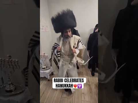 RABBI CELEBRATES HANUKKAH❤️‍🔥🕎#hanukkah #חנוכה #shabbat