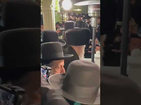 Gerer Rebbe Mesader Kiddushin At Babchik Wedding Rosh Chodesh Shvat 5785