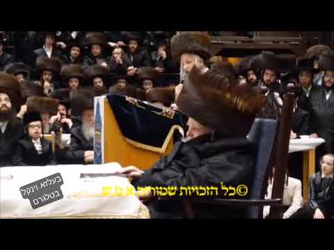 R' Menashe Yisroel Reizman Speaks Next To The Belzer Rebbe – Teves 5785