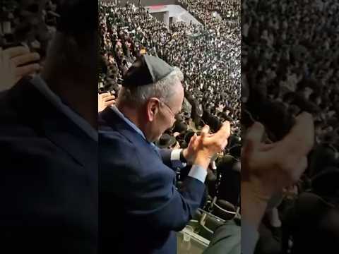 Senate Majority Leader Chuck Schumer Attends The Kuf Alef Kislev Event of Satmar in Barclays Center