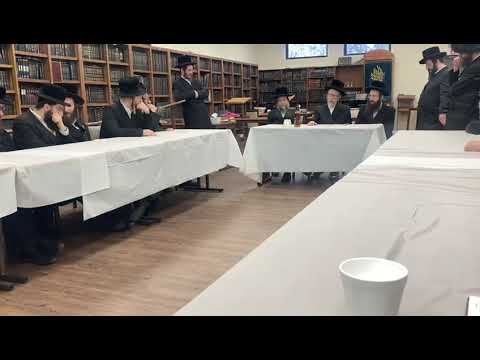 Rachmastrivka Monsey Rebbe L'chaim Tisch in Vietzner Chicago Kolel – Shvat 5785