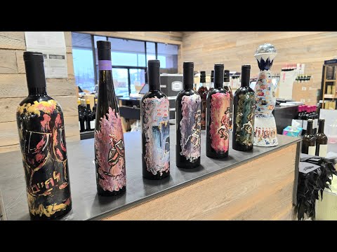 Check out these beautiful Hand-Painted wine bottles for Purim & all year round!