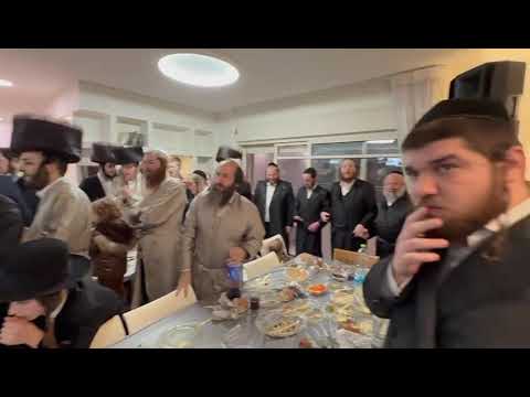 Seret Viznitz Rebbe Dances At a Sheva Brochos In Meron – Adar 5785