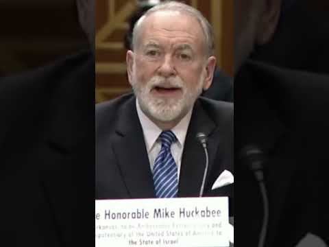 Trump's ambassador to Israel Mike Huckabee on Gaza
