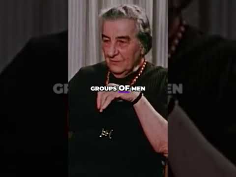 Golda Meir asked why Israel is so hard on terrorism
