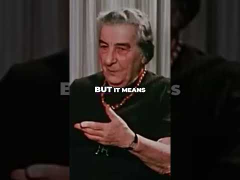 Golda Meir on releasing terrorists