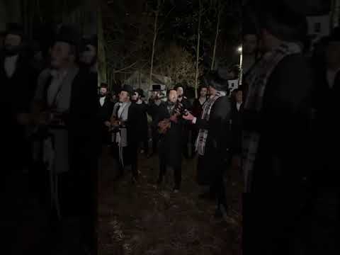 Singing at Yahrzeit Of R' Elimelech of Lizhensk in Poland