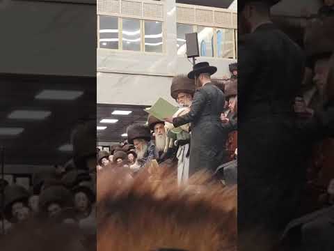 Satmar Rebbe R Aharon Performing The Mitzvah Of Peter Chamor – Chol Hamoed Pesach 5785
